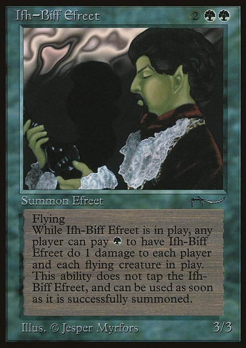 Ifh-Bíff Efreet, Arabian Nights #50, Magic: The Gathering card