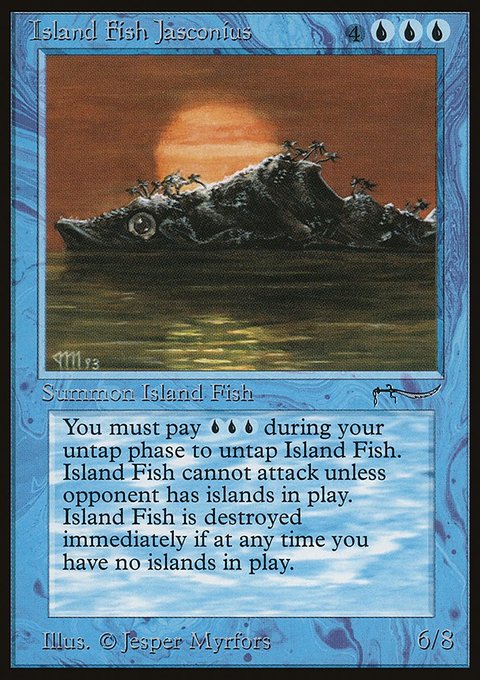 Island Fish Jasconius, Arabian Nights #16, Magic: The Gathering card