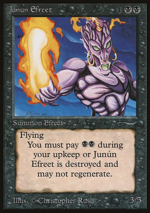 Junún Efreet, Arabian Nights #28, Magic: The Gathering card