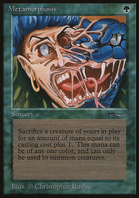 Metamorphosis, Arabian Nights #51, Magic: The Gathering card