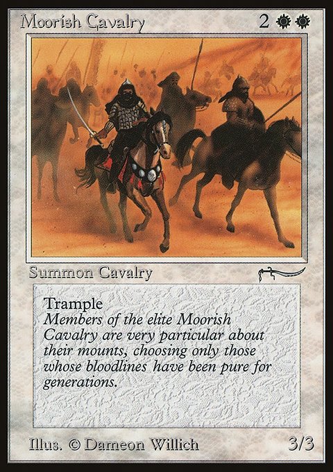 Moorish Cavalry, Arabian Nights #7†, Magic: The Gathering card