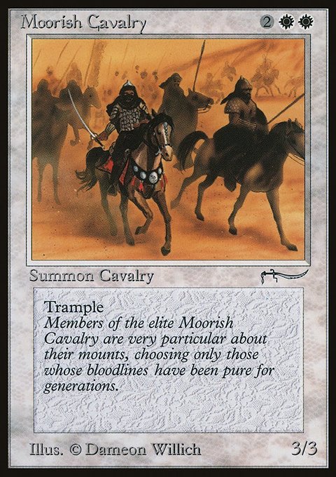 Moorish Cavalry, Arabian Nights #7, Magic: The Gathering card