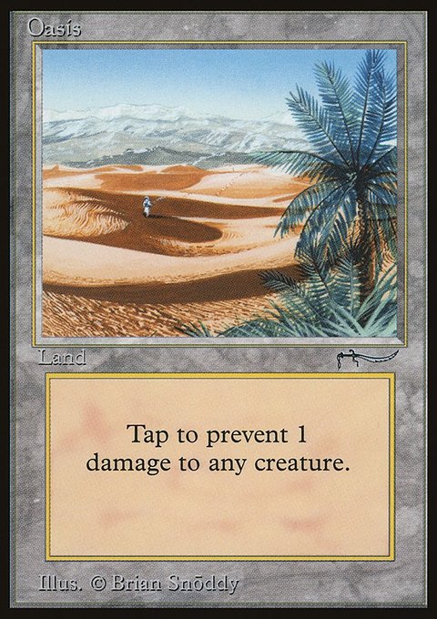 Oasis, Arabian Nights #78, Magic: The Gathering card