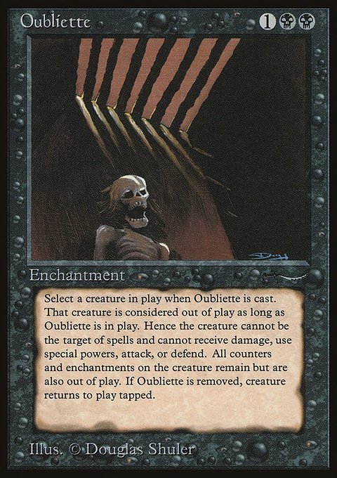 Oubliette, Arabian Nights #31†, Magic: The Gathering card