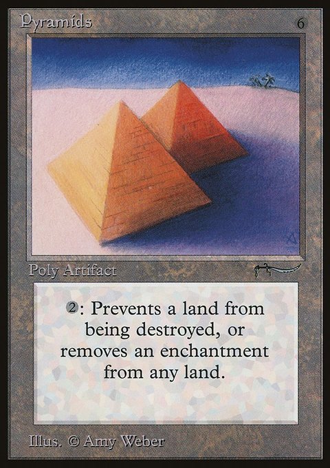 Pyramids, Arabian Nights #67, Magic: The Gathering card