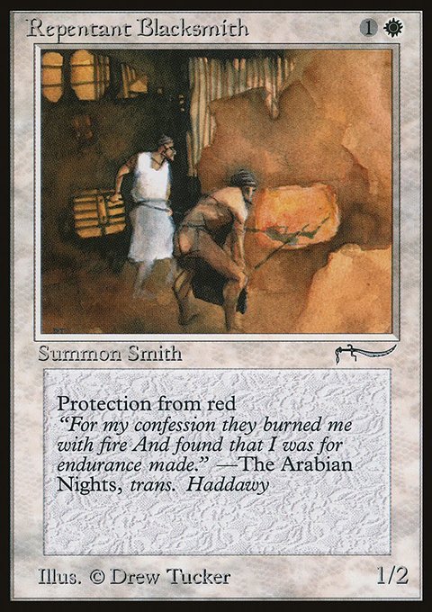 Repentant Blacksmith, Arabian Nights #9, Magic: The Gathering card