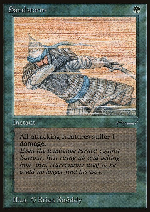 Sandstorm, Arabian Nights #53, Magic: The Gathering card