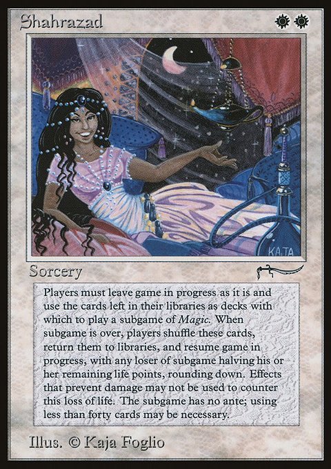 Shahrazad, Arabian Nights #10, Magic: The Gathering card