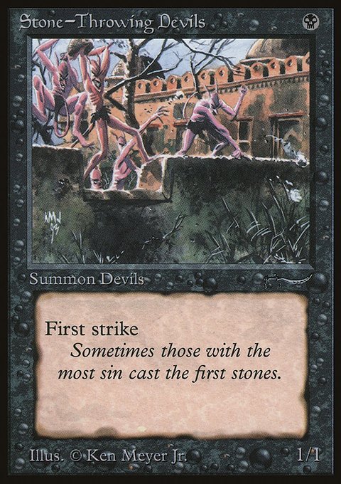 Stone-Throwing Devils, Arabian Nights #33, Magic: The Gathering card