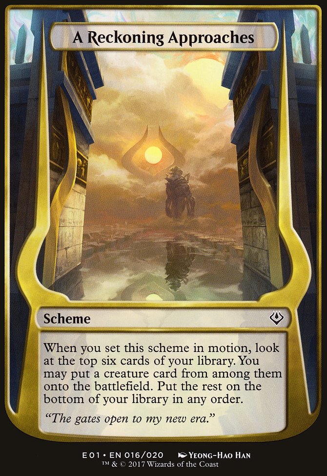 A Reckoning Approaches, Archenemy: Nicol Bolas Schemes #16★, Magic: The Gathering card