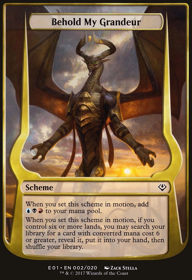 Behold My Grandeur, Archenemy: Nicol Bolas Schemes #2★, Magic: The Gathering card