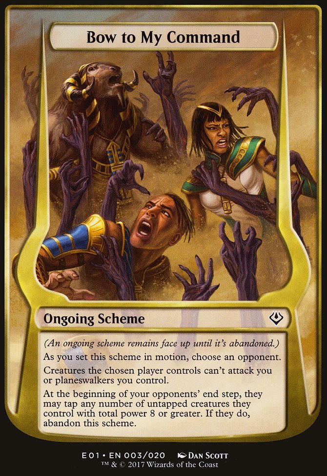 Bow to My Command, Archenemy: Nicol Bolas Schemes #3★, Magic: The Gathering card