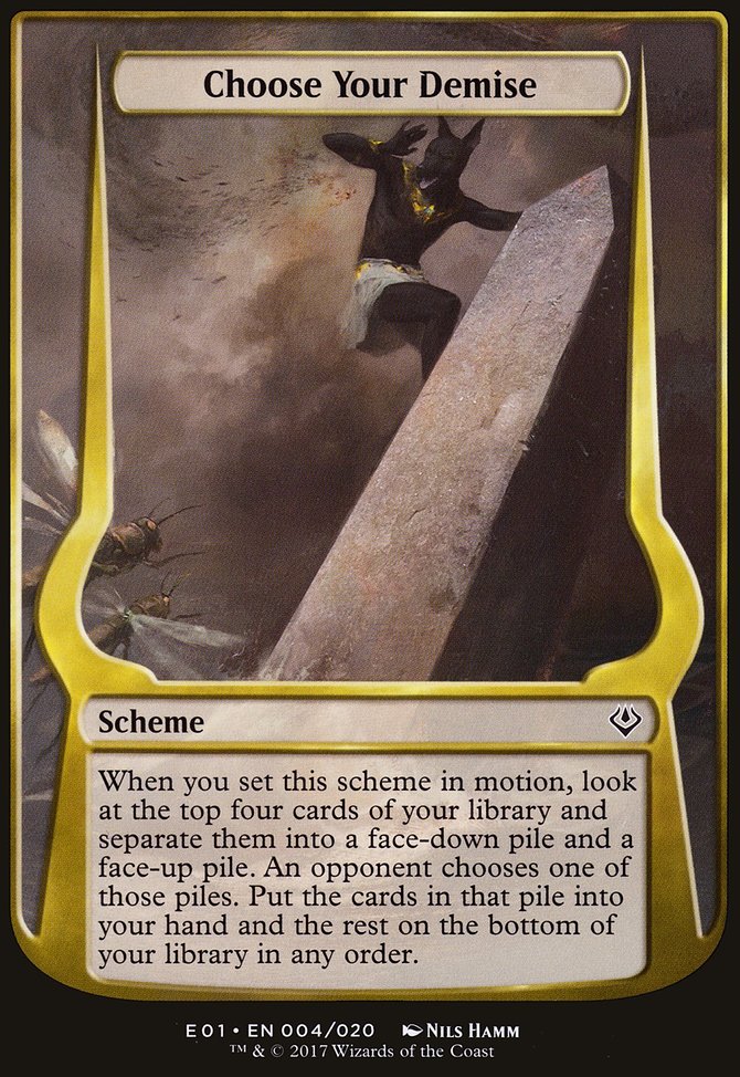 Choose Your Demise, Archenemy: Nicol Bolas Schemes #4★, Magic: The Gathering card