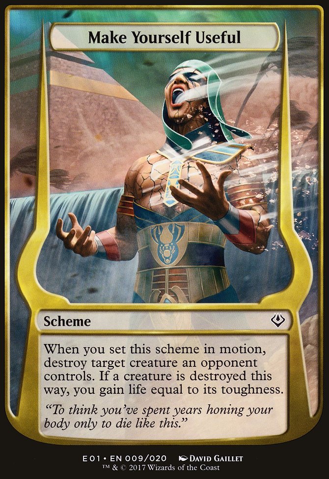Make Yourself Useful, Archenemy: Nicol Bolas Schemes #9★, Magic: The Gathering card
