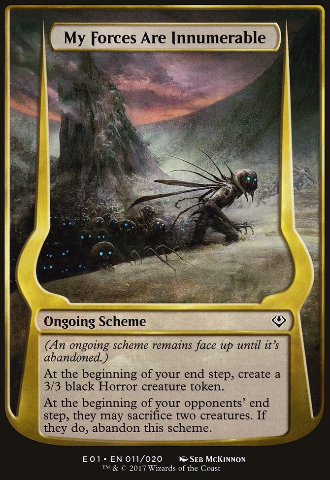 My Forces Are Innumerable, Archenemy: Nicol Bolas Schemes #11★, Magic: The Gathering card