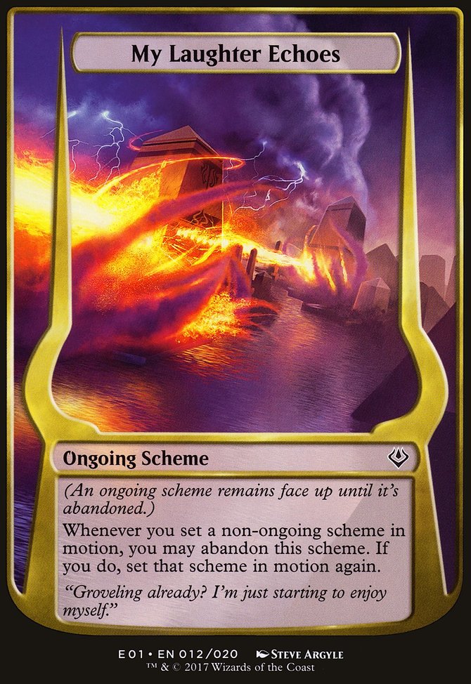 My Laughter Echoes, Archenemy: Nicol Bolas Schemes #12★, Magic: The Gathering card