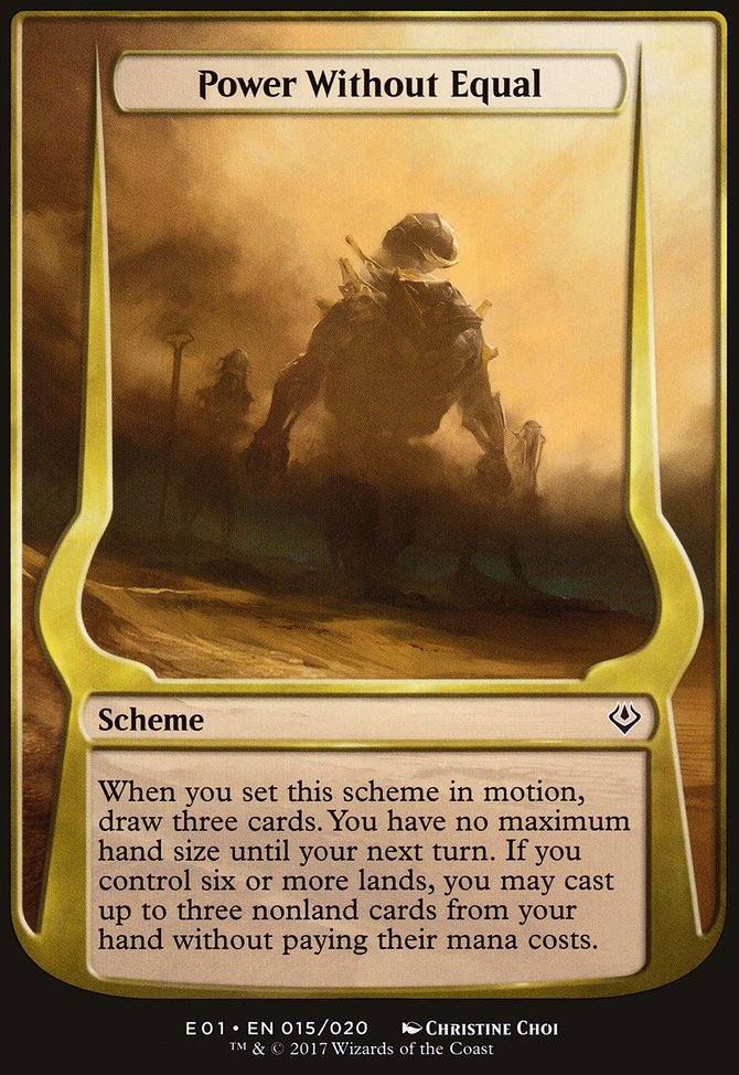 Power Without Equal, Archenemy: Nicol Bolas Schemes #15★, Magic: The Gathering card