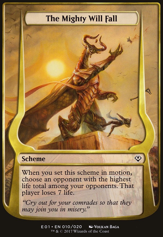 The Mighty Will Fall, Archenemy: Nicol Bolas Schemes #10★, Magic: The Gathering card