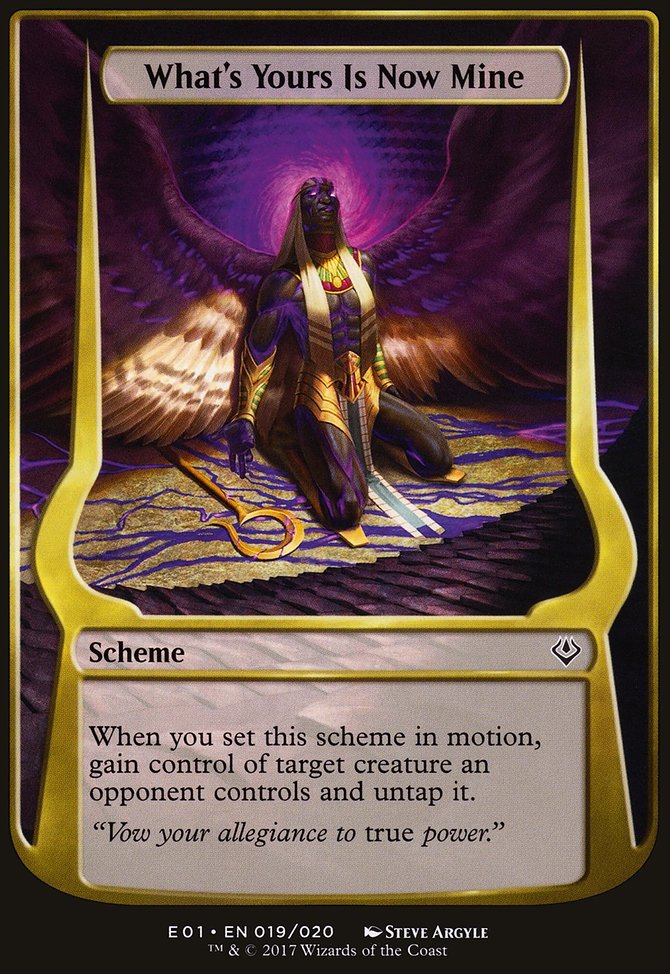 What's Yours Is Now Mine, Archenemy: Nicol Bolas Schemes #19★, Magic: The Gathering card