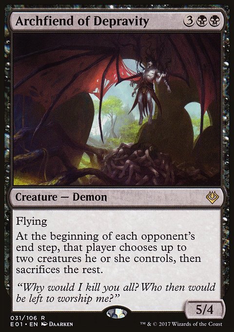 Archfiend of Depravity, Archenemy: Nicol Bolas #31, Magic: The Gathering card