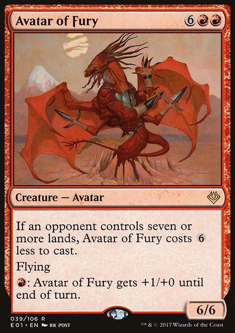 Avatar of Fury, Archenemy: Nicol Bolas #39, Magic: The Gathering card