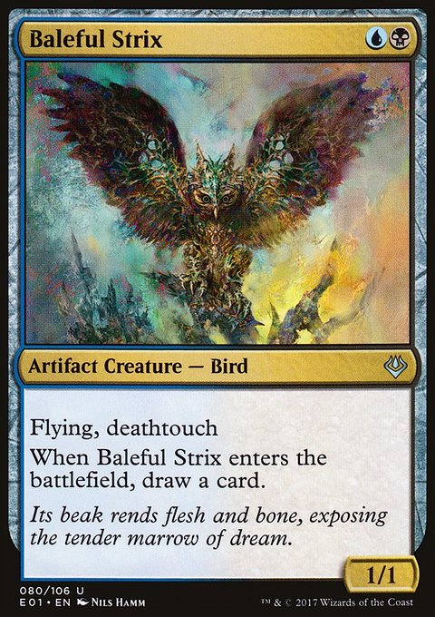 Baleful Strix, Archenemy: Nicol Bolas #80, Magic: The Gathering card