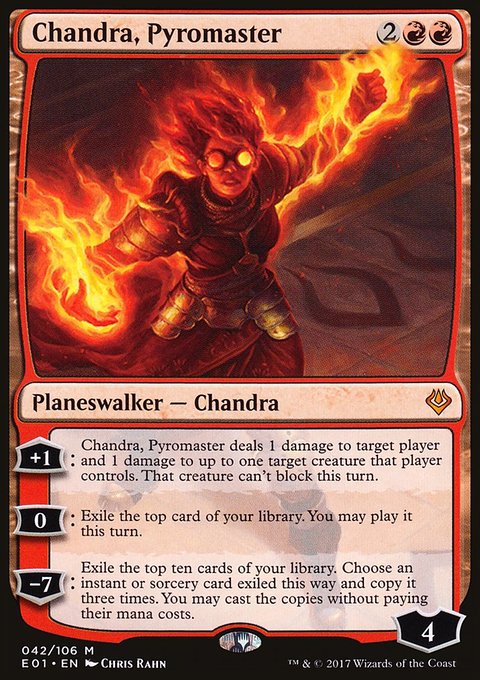 Chandra, Pyromaster, Archenemy: Nicol Bolas #42, Magic: The Gathering card