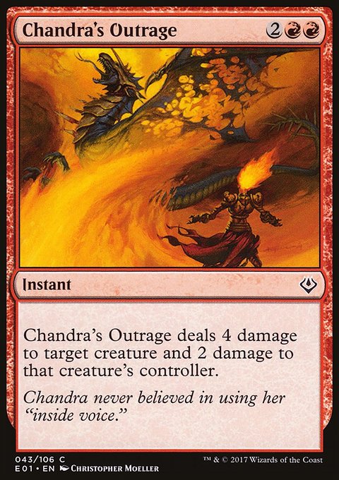 Chandra's Outrage, Archenemy: Nicol Bolas #43, Magic: The Gathering card