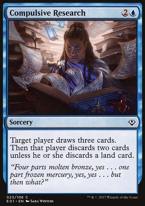 Compulsive Research, Archenemy: Nicol Bolas #23, Magic: The Gathering card