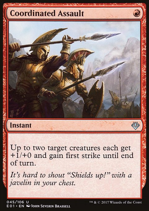 Coordinated Assault, Archenemy: Nicol Bolas #45, Magic: The Gathering card