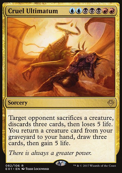 Cruel Ultimatum, Archenemy: Nicol Bolas #82, Magic: The Gathering card