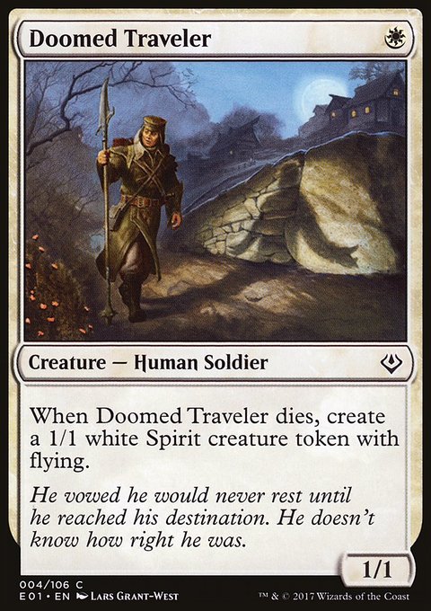 Doomed Traveler, Archenemy: Nicol Bolas #4, Magic: The Gathering card