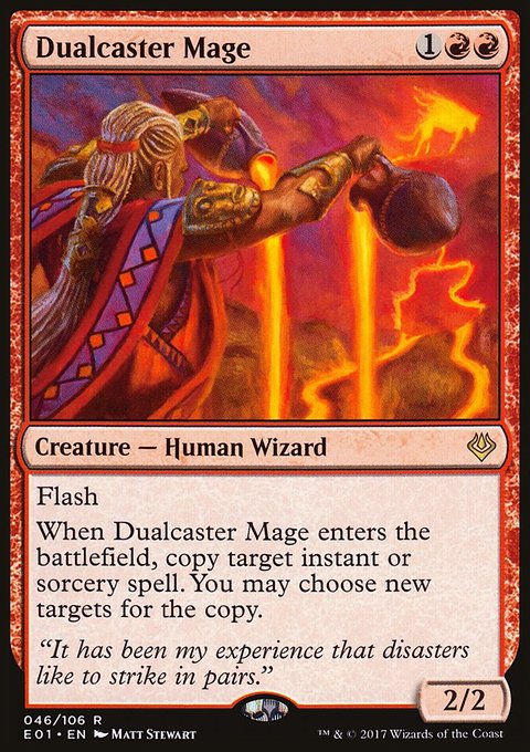 Dualcaster Mage, Archenemy: Nicol Bolas #46, Magic: The Gathering card