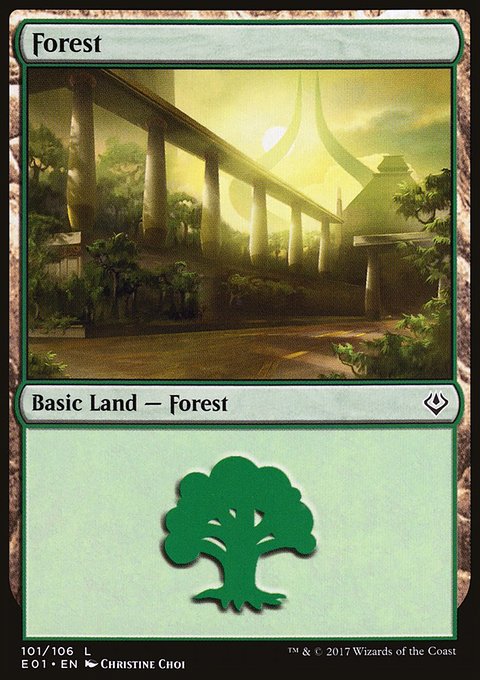 Forest, Archenemy: Nicol Bolas #101, Magic: The Gathering card