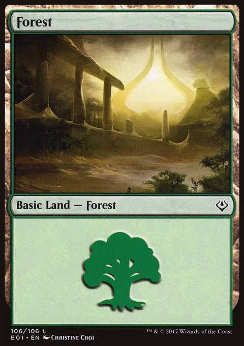 Forest, Archenemy: Nicol Bolas #106, Magic: The Gathering card