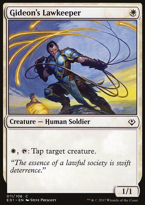 Gideon's Lawkeeper, Archenemy: Nicol Bolas #11, Magic: The Gathering card