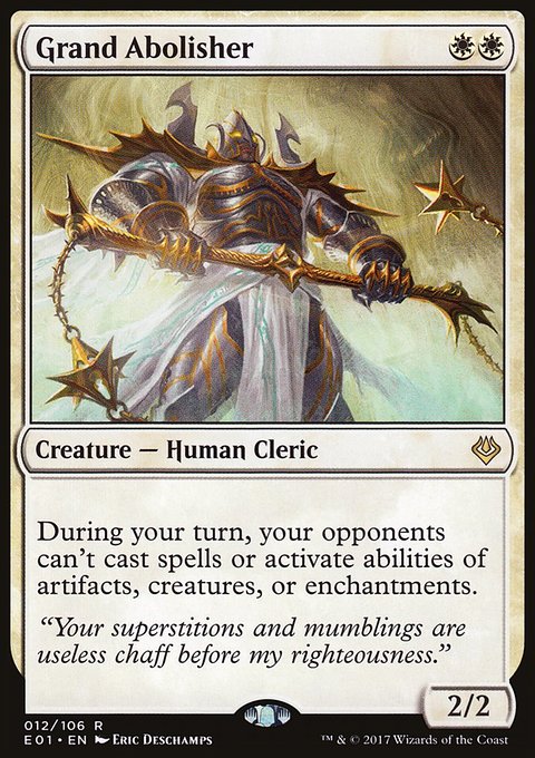 Grand Abolisher, Archenemy: Nicol Bolas #12, Magic: The Gathering card