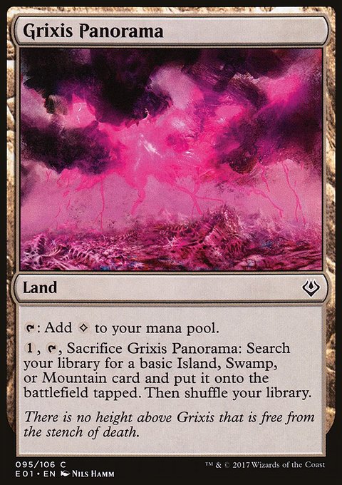 Grixis Panorama, Archenemy: Nicol Bolas #95, Magic: The Gathering card