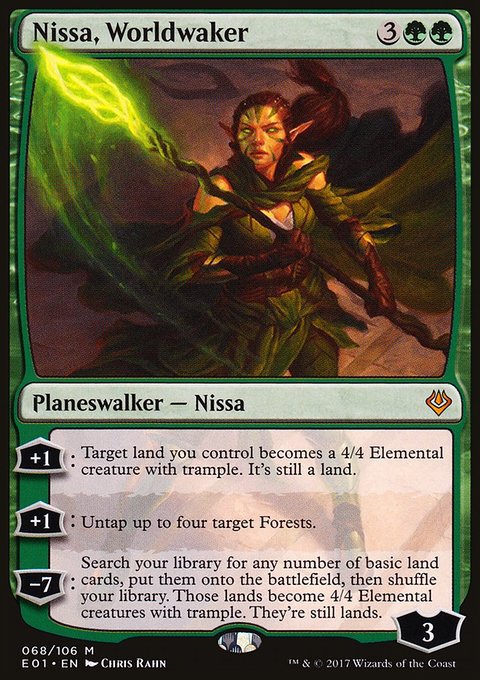 Nissa, Worldwaker, Archenemy: Nicol Bolas #68, Magic: The Gathering card