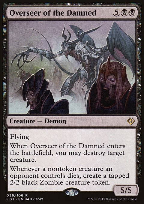 Overseer of the Damned, Archenemy: Nicol Bolas #36, Magic: The Gathering card