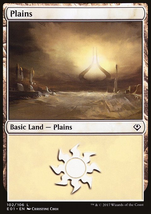 Plains, Archenemy: Nicol Bolas #102, Magic: The Gathering card