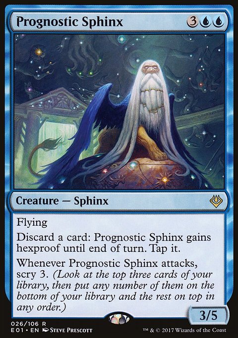 Prognostic Sphinx, Archenemy: Nicol Bolas #26, Magic: The Gathering card
