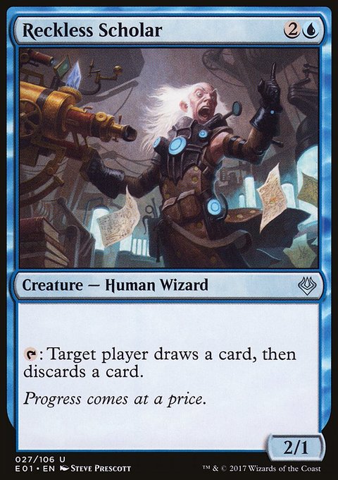 Reckless Scholar, Archenemy: Nicol Bolas #27, Magic: The Gathering card