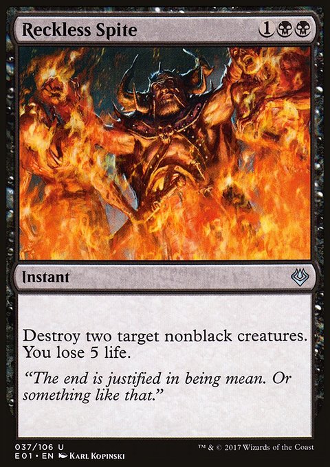 Reckless Spite, Archenemy: Nicol Bolas #37, Magic: The Gathering card