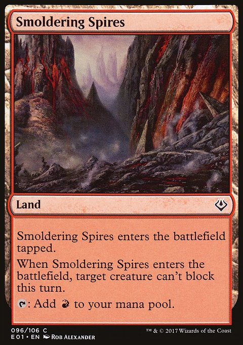 Smoldering Spires, Archenemy: Nicol Bolas #96, Magic: The Gathering card