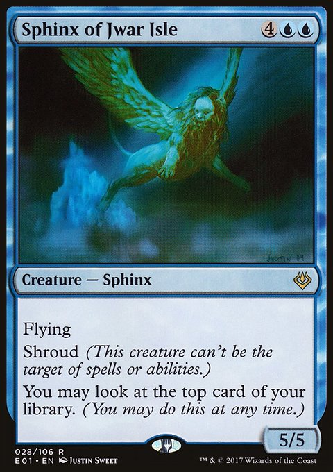 Sphinx of Jwar Isle, Archenemy: Nicol Bolas #28, Magic: The Gathering card