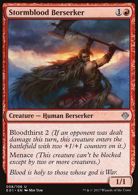 Stormblood Berserker, Archenemy: Nicol Bolas #58, Magic: The Gathering card