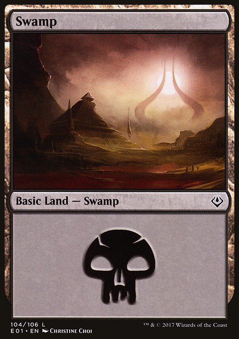 Swamp, Archenemy: Nicol Bolas #104, Magic: The Gathering card