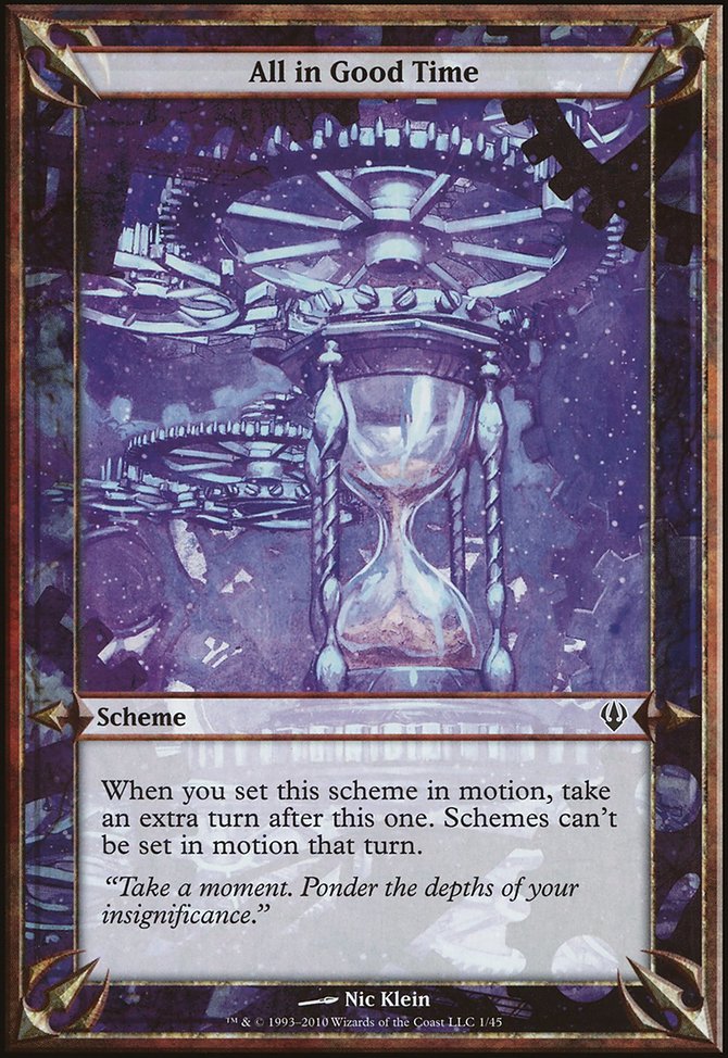 All in Good Time, Archenemy Schemes #1★, Magic: The Gathering card