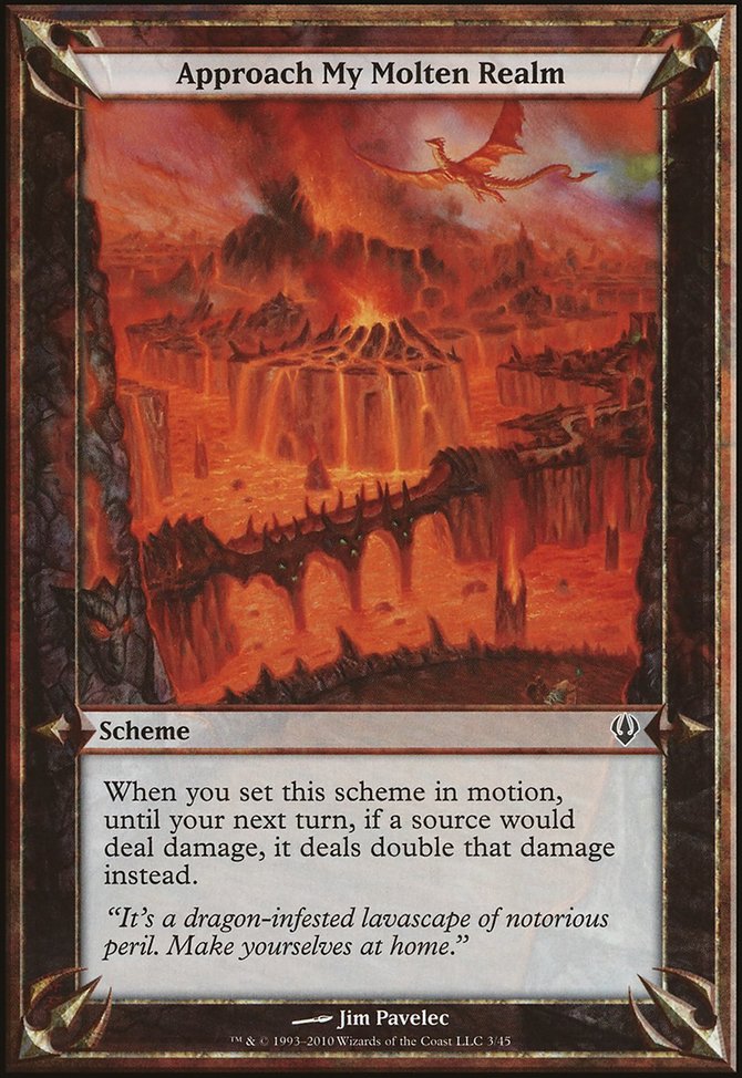 Approach My Molten Realm, Archenemy Schemes #3★, Magic: The Gathering card
